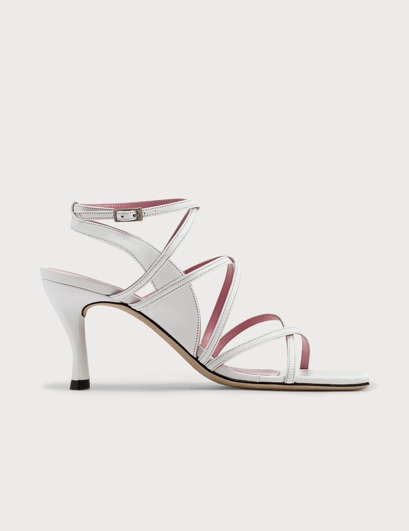 Christina White Leather Sandals