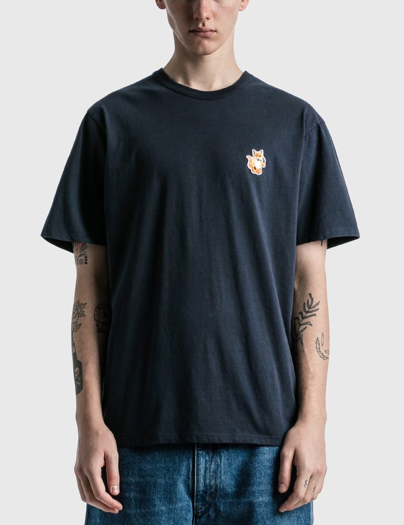 Maison Kitsuné - All Right Fox Patch Classic T-Shirt | HBX