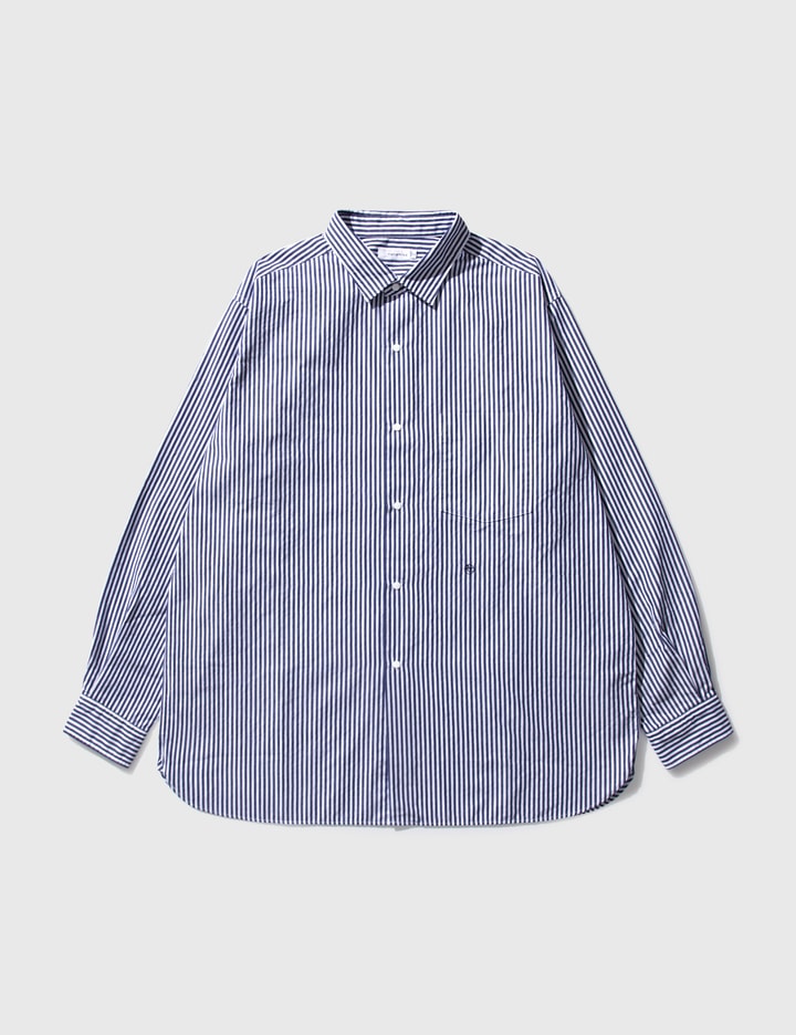 Nanamica - Regular Collar Stripe Wind Shirt | HBX - Globally Curated ...