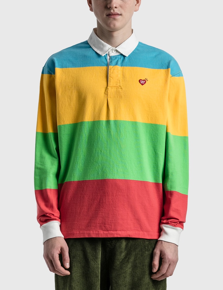 Human Made - Human Made Multi Stripe Rugby Shirt | HBX - Globally ...