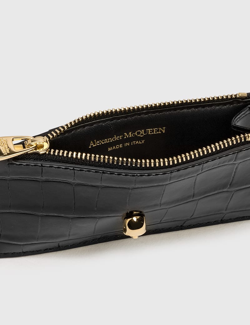 ★alexander mcqueen★ Skull Zipper Card Holder Black 6320371 Alexander McQueen - Skull Zip Card Holder | HBX - Globally