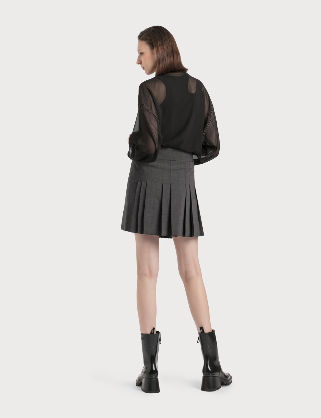 Helmut Lang - Pleated Wrap Mini Skirt | HBX - Globally Curated Fashion ...