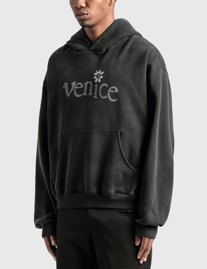 ERL venice hoodie ロゴ パーカー L新品未使用タグ付きです