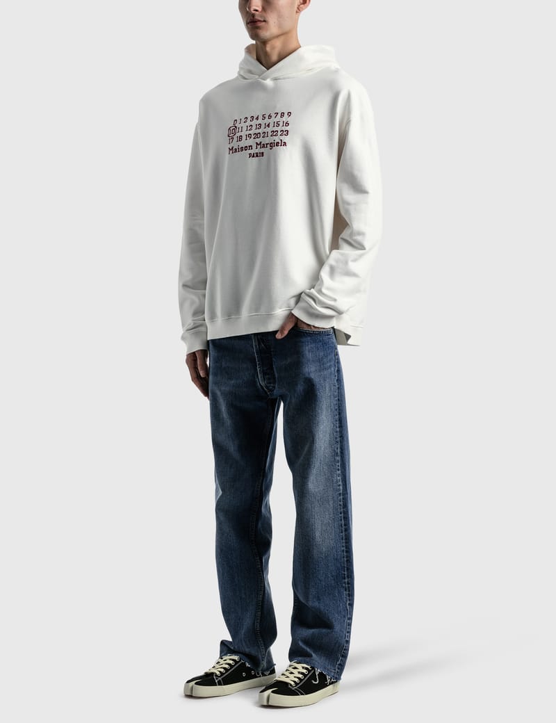 Maison Margiela - Numbers Logo Embroidered Hoodie | HBX