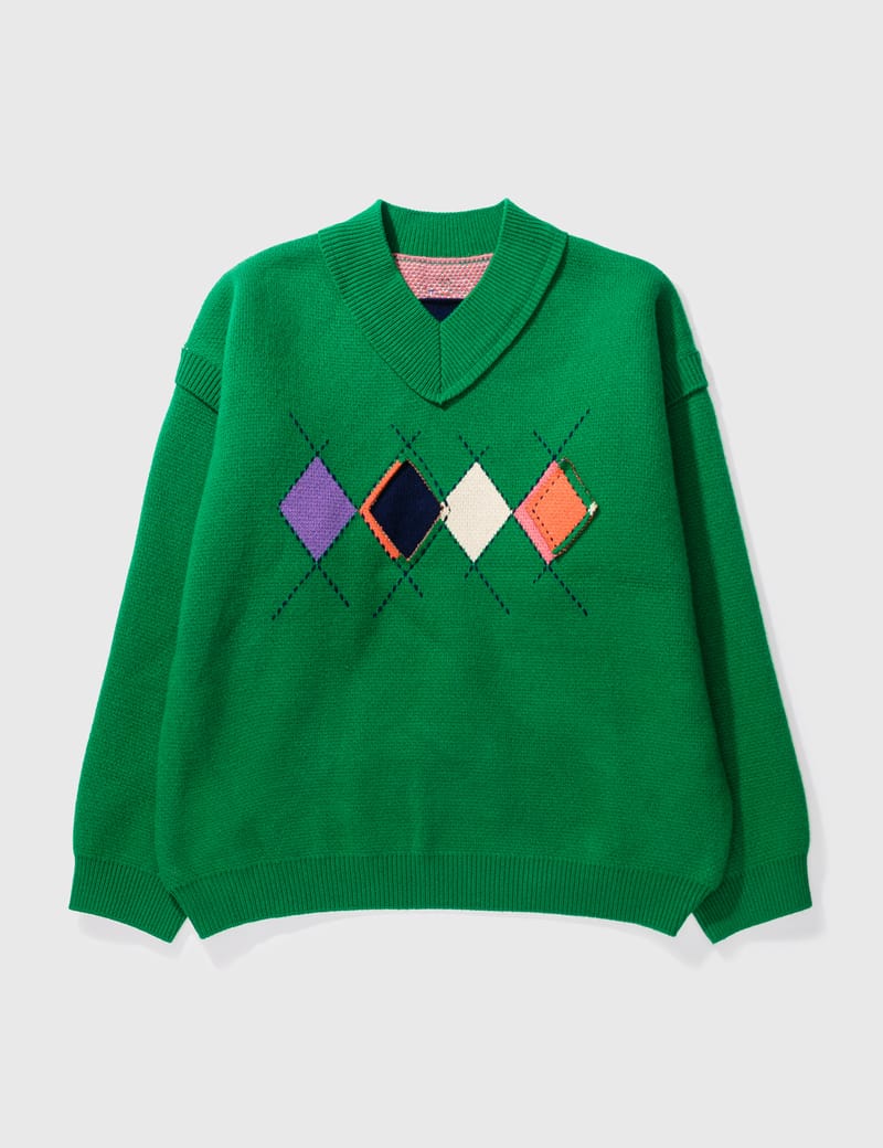 Ader Error - ADER ERROR V-NECK SWEATSHIRT | HBX - Globally Curated