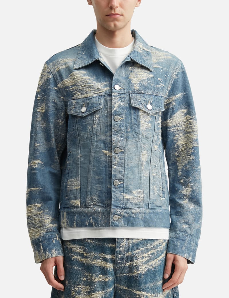 アドラメルク【TAAKK】3RD TYPE DENIM セットアップ TAAKK Denim 3rd Type Denim Jacket - Cropped jacquard denim with
