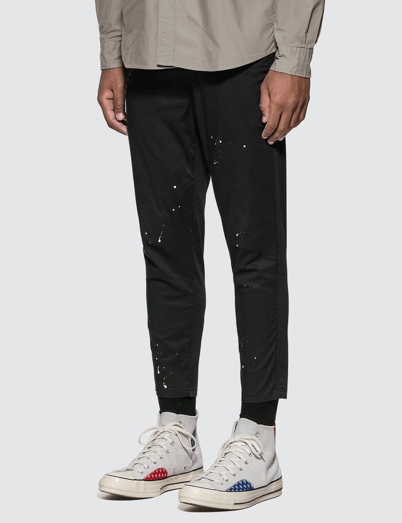 uniform experiment - Carrot Fit Dripping Chino Pants | HBX