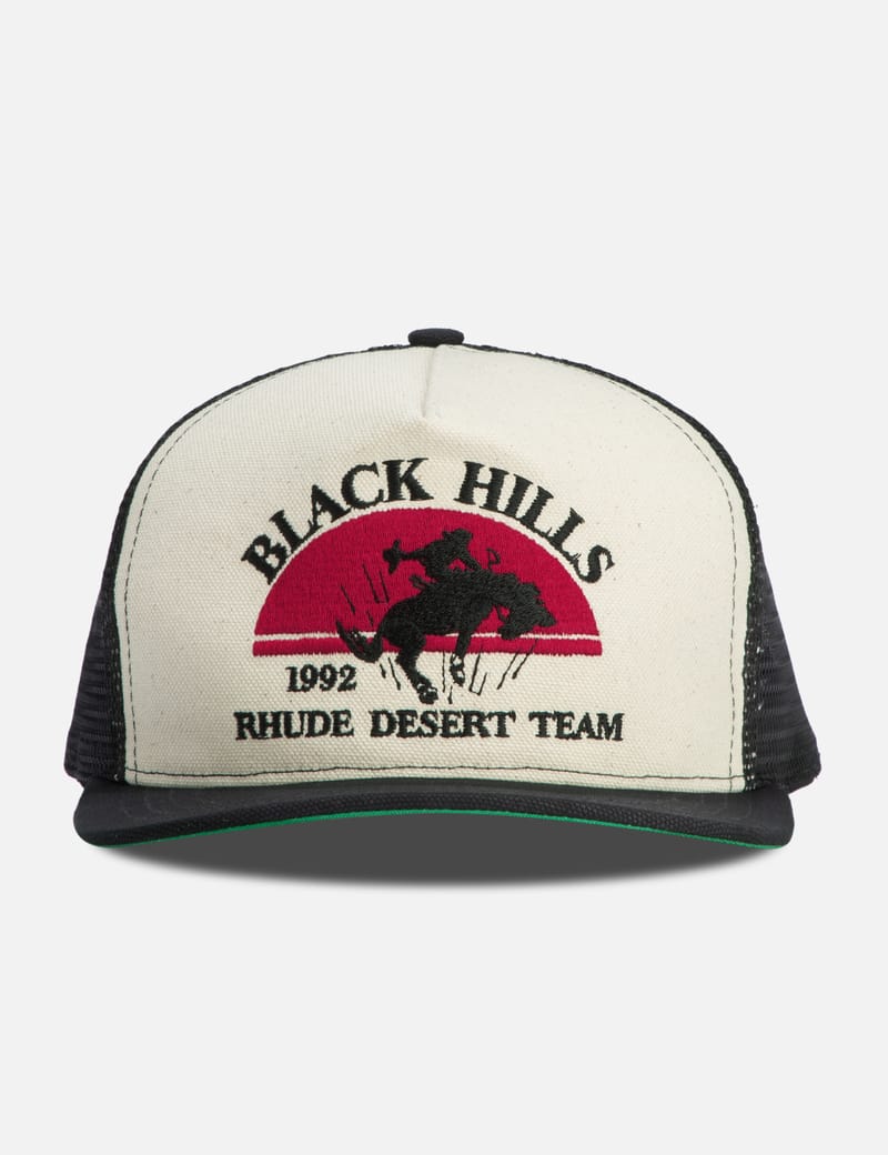 Rhude - Black Hills Canvas Trucker Hat | HBX - Globally Curated