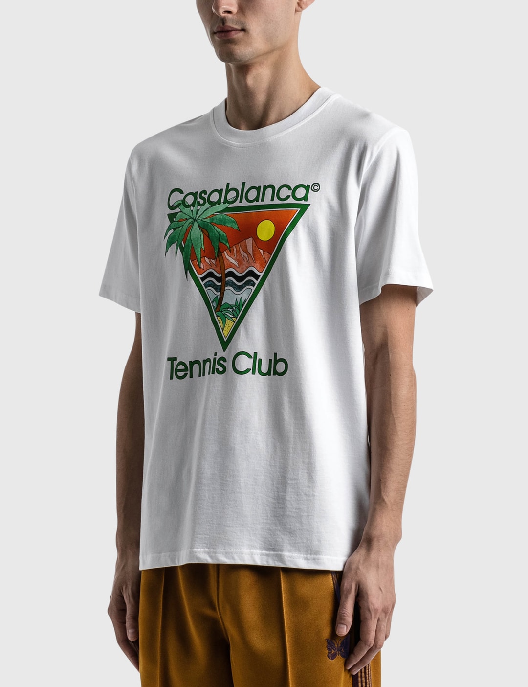 Casablanca Tennis Club Icon Screen Printed Tshirt HBX Globally Curated Fashion and