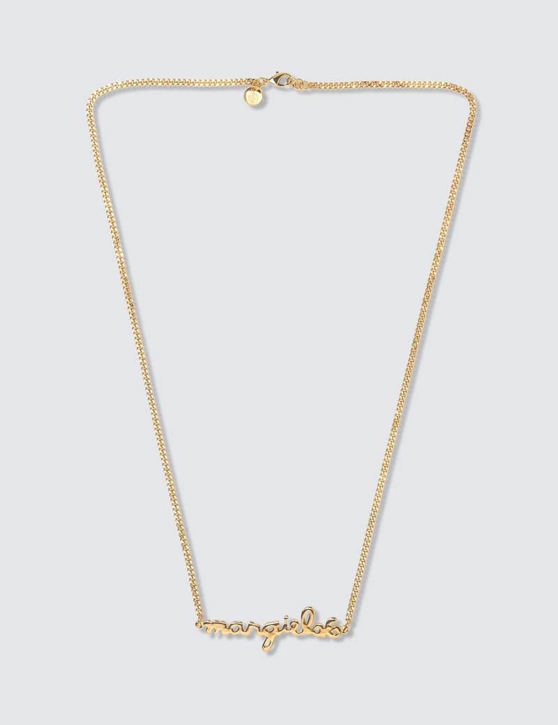 【送料&関税込】MM6 Maison Margiela Logoed Necklace MM6 Maison Margiela Men's Number Logo Ring Necklace in