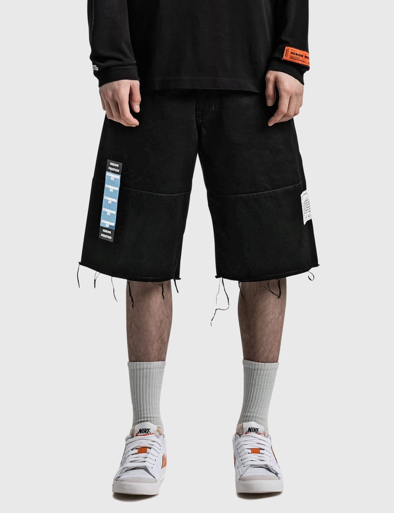 Heron Preston - Heron Chino Raw Edge Shorts | HBX