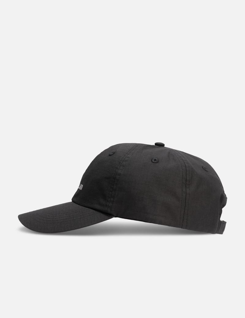 Stone Island Ripstop Cotton Cap - Black 6-panel cotton cap with