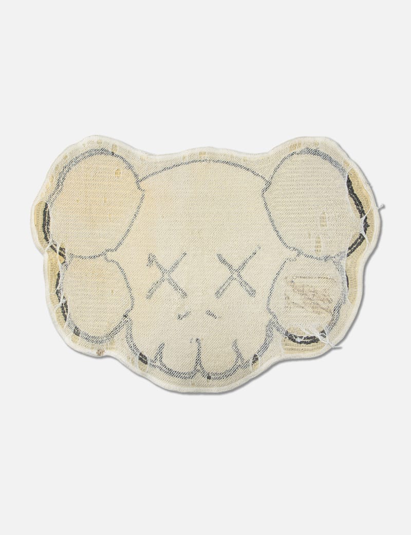 Original Fake G1950 Skull Rug - Beige vintage rug with wear, good