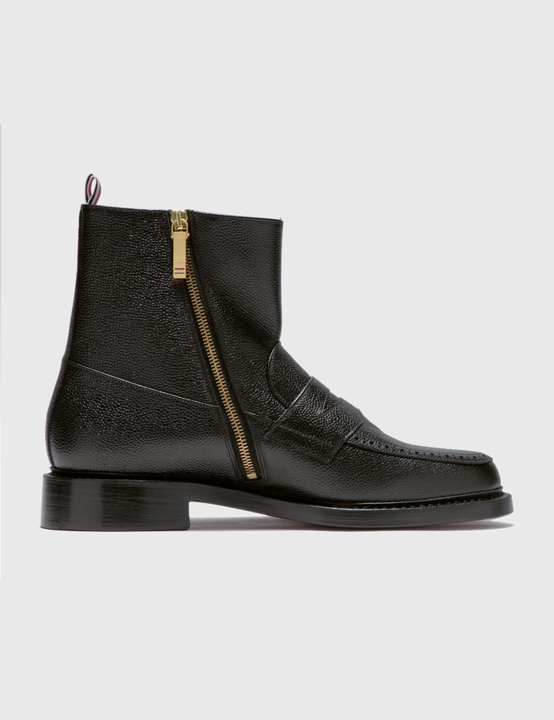 Thom Browne Penny Loafer Ankle Boot HBX Globally Curated