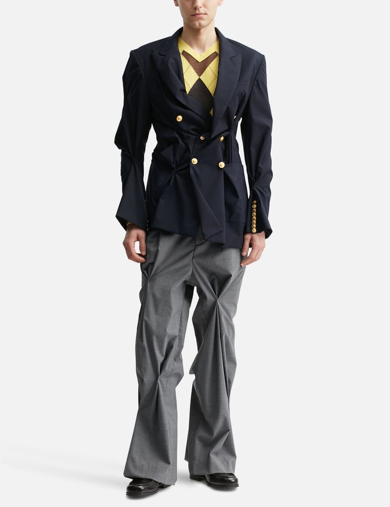 MASU(エムエーエスユー)のWARP BLAZER NAVYの通販｜PALETTE art