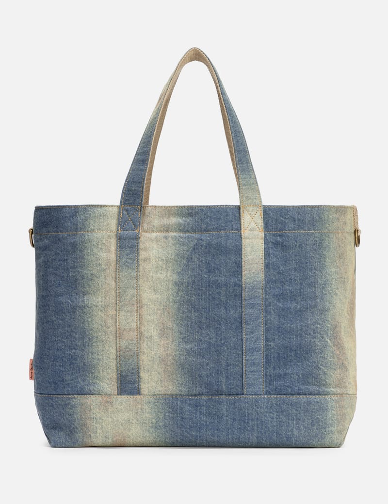 【Acne Studios】国内発送★デニムトートバック ACNE STUDIOS(アクネストゥディオズ) LOGO SHOPPER EW DESTROYED