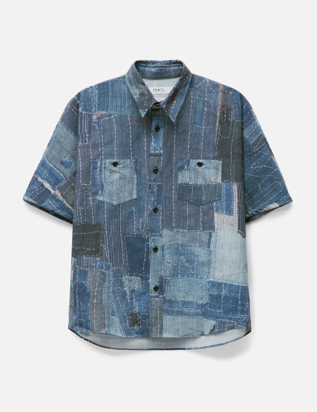 FDMTL - Printed Patchwork Short Sleeve Shirt | HBX