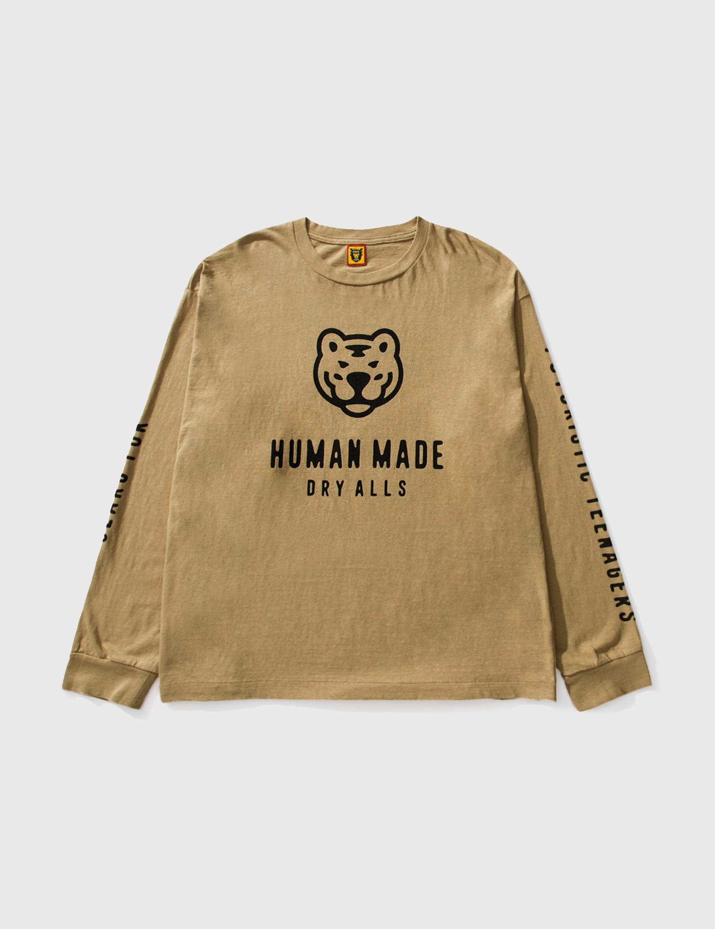 HUMAN MADE ロングTシャツ ブラック ロゴヒューマンメイド