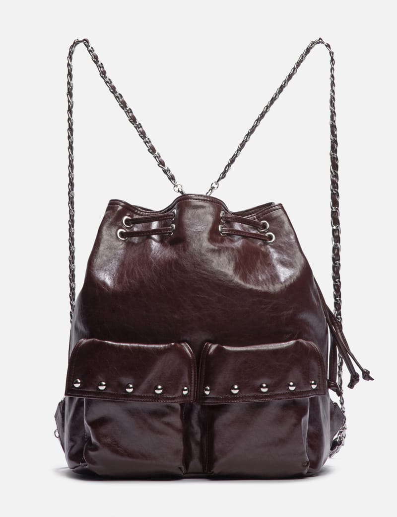 【DEINET】24FW STUD POCKET BAG (5COLORS) DEINET Stud Pocket Bag in Black / DEINET Shoulder Bag | eBay