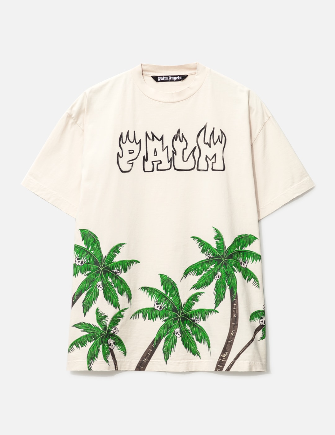 Palm Angels - Palms & Skull Vintage T-shirt | HBX - Globally Curated ...