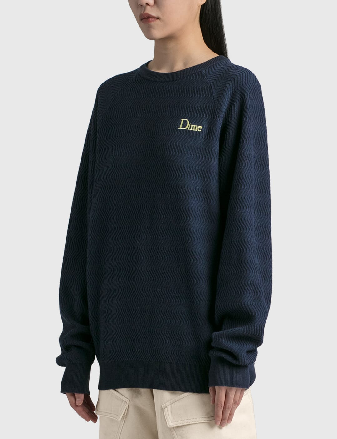 ftc【Dime】Wave Cable Knit Sweater