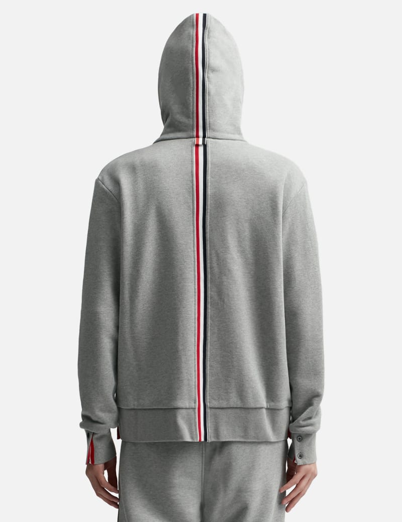 Thom Browne - Classic Loopback Full Zip Hoodie | HBX