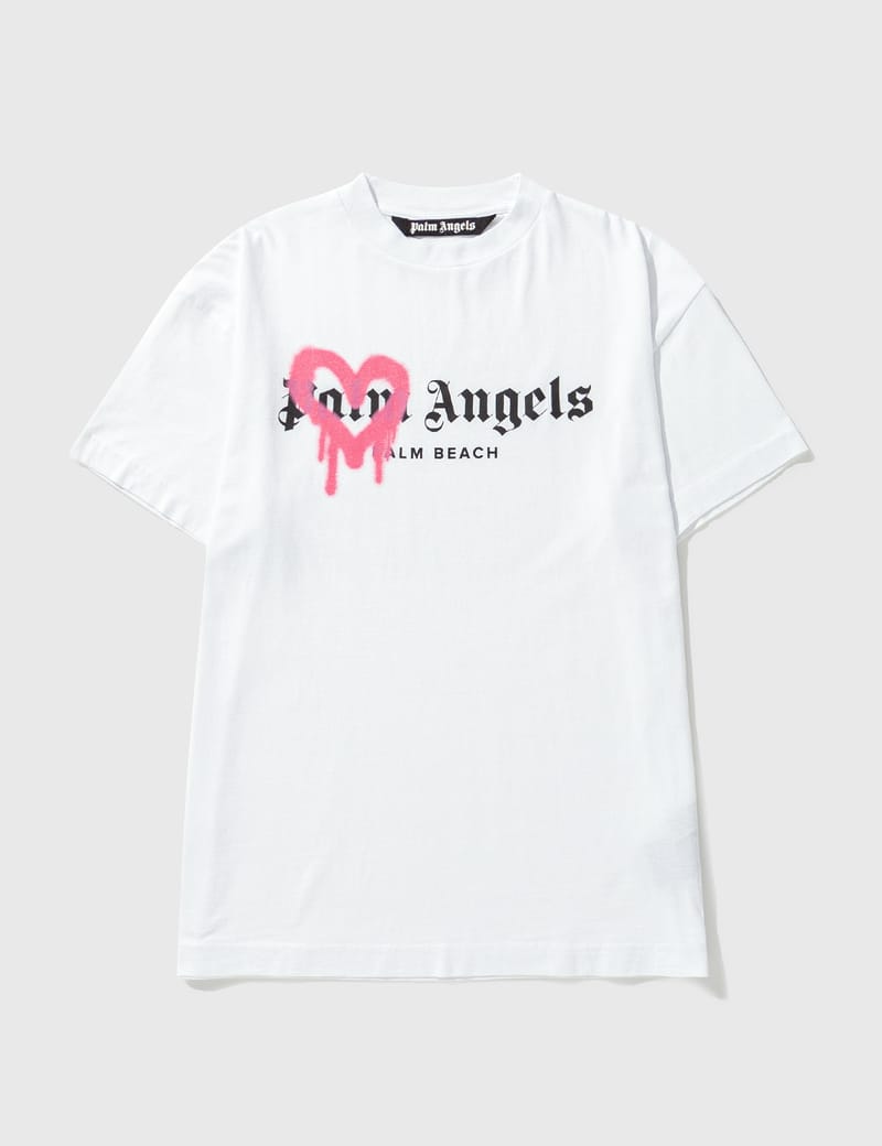Palm Angels - Palm Beach Spray Logo T-shirt | HBX - Globally