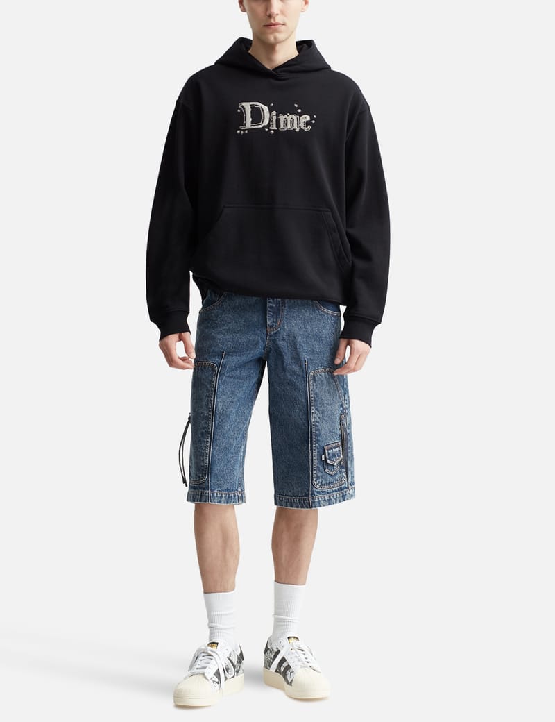 【関税込み】Dime ブラック Classic Stone フーディ Dime - Classic Stone Hoodie | HBX - ハイプビースト(Hypebeast