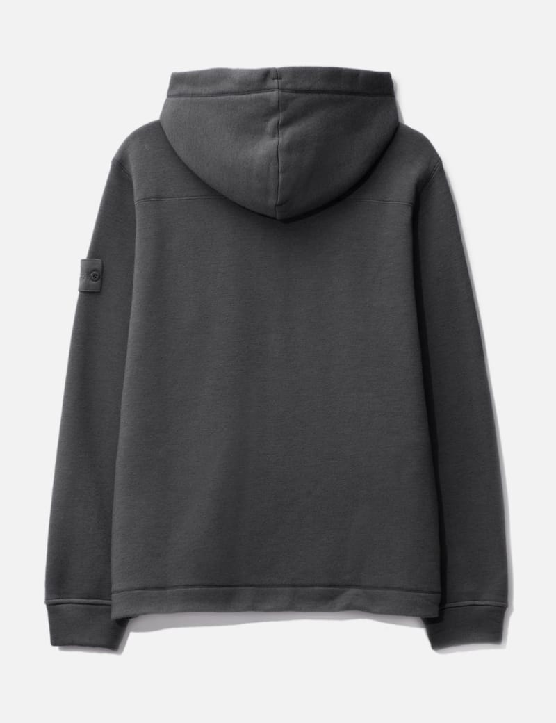 Stone Island - Felpa Ghost Piece Zip Up Hoodie | HBX - Globally