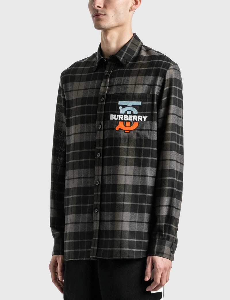 Tシャツ・カットソー Burberry Check' shirt Burberry - TB Monogram Check Shirt | HBX - Globally Curated