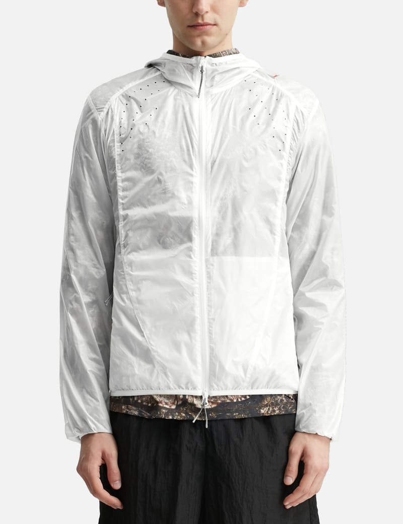 ROA ROA x and wander Garment Dye Nylon Hooded Jacket - Water