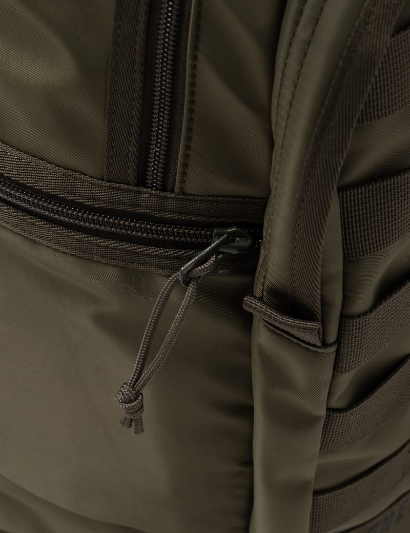 Human Made Military Backpack - Olive-drab nylon pack with padded