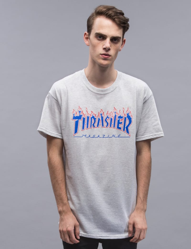 Thrasher - Patriot Flame S/S T-Shirt | HBX - Globally Curated