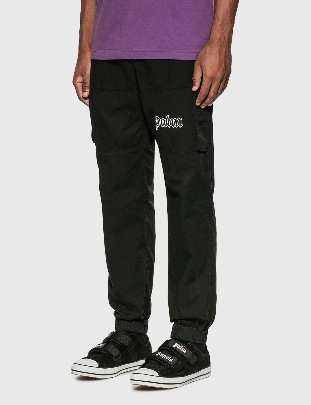 Palm Angels - Logo Cargo Pants | HBX - Globally Curated Fashion and ...