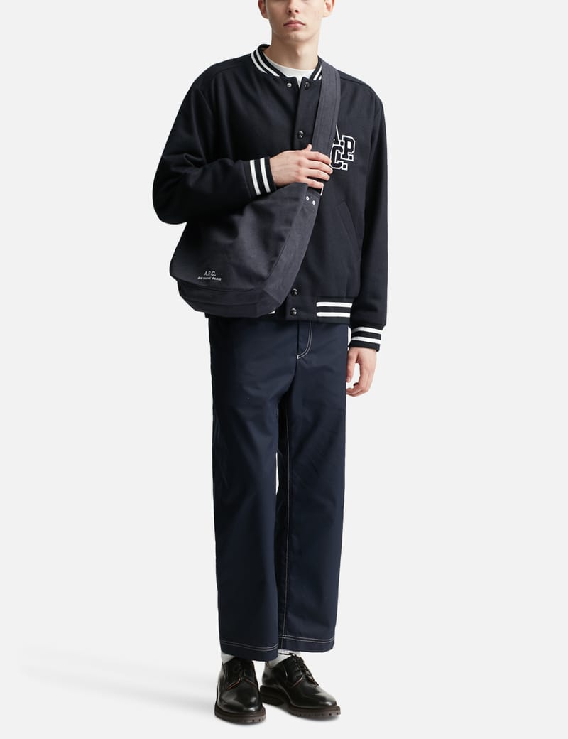 【関税込み】A.P.C. ブラック Journal サッチェル Journal satchel | Recycled canvas | A.P.C. Accessories