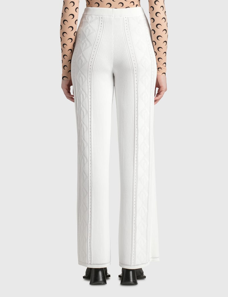 パンツ Marine Serre Viscose Blend Lunar-Pointelle Culotte Pant Marine Serre - Lunar-Pointelle Pants | HBX - Globally