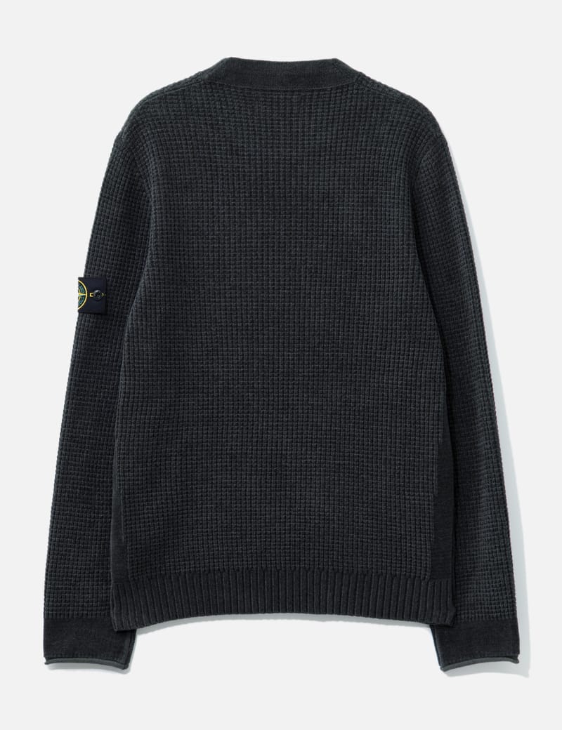 Tシャツ・カットソー STONE  Black Wool Blend Sweater Stone Island - Cotton Chenille Sweater | HBX - Globally