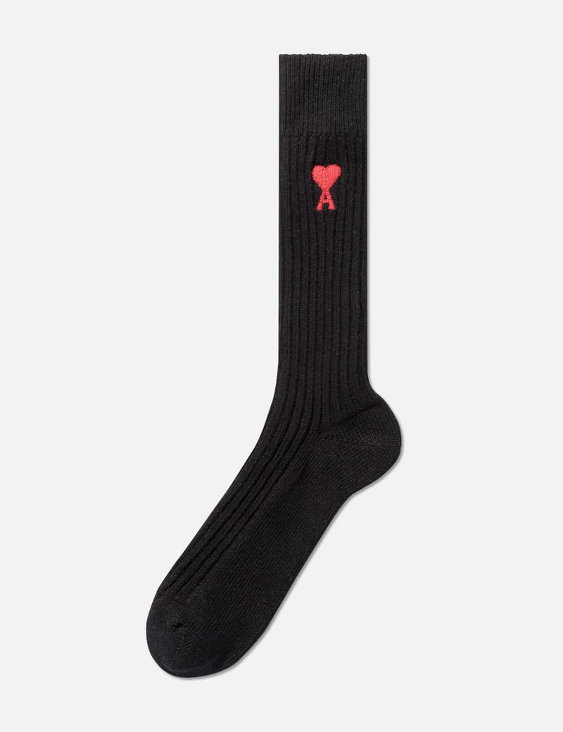 アミ パリス - Tricolor Cotton Three Pack Socks | HBX