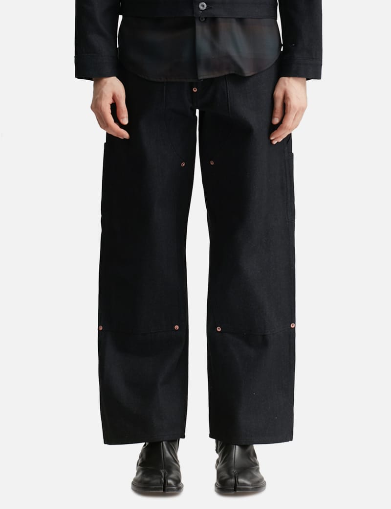 SUGARHILL Twisted Heather Denim Pants Double Knee - Japanese