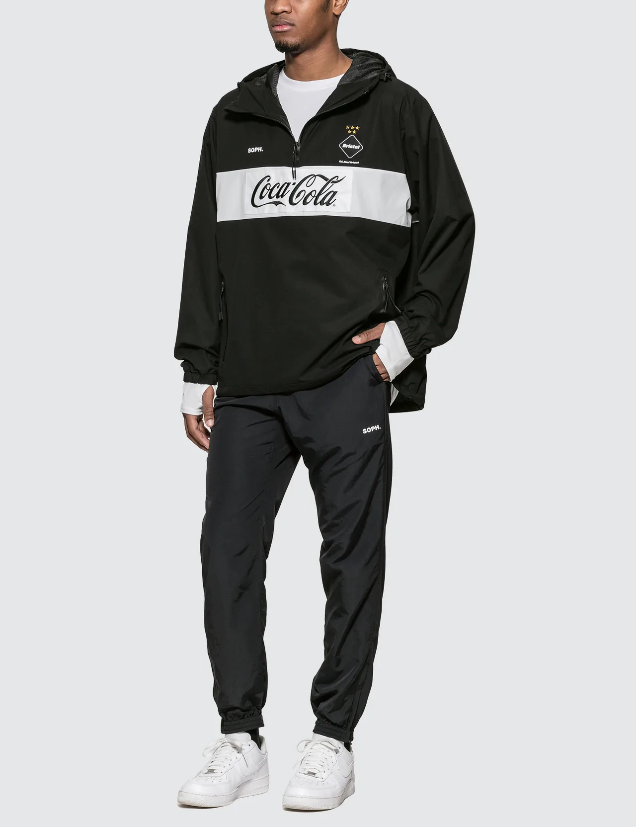 F.C. Real Bristol - Coca-Cola Half Zip Anorak | HBX - Globally Curated  Fashion and Lifestyle by Hypebeast