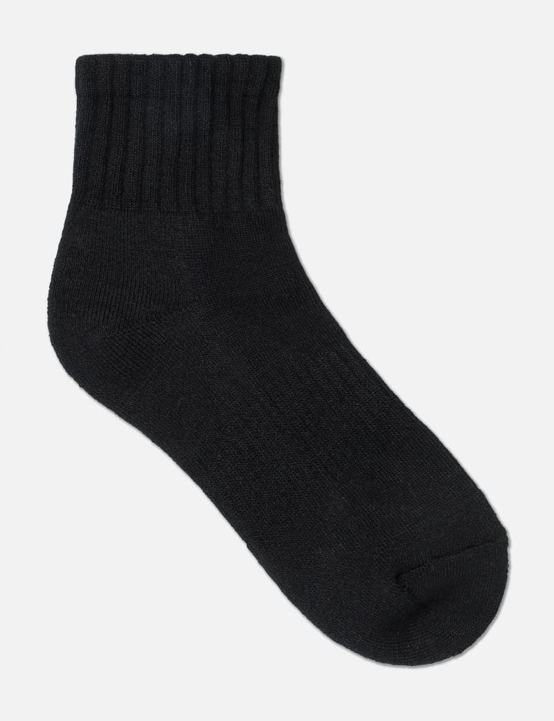 関税送料込【HUMAN MADE】パイルショートソックス☆黒 無地 ロゴ HUMAN MADE PILE SHORT SOCKS – HUMAN MADE Inc.