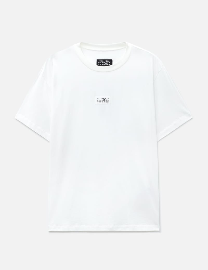 MM6 Maison Margiela Numeric cotton T-shirt - Off-White relaxed-fit