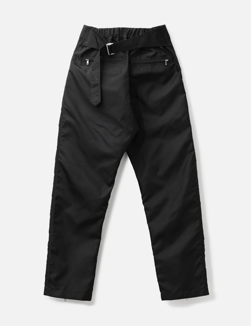 Rick Owens Megastrapped Motopants - Tactical nylon trousers with