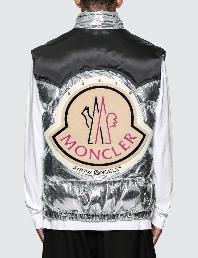 Moncler palm discount angels jacket silver