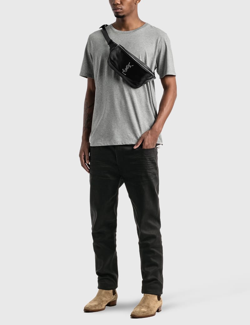Saint Laurent - Saint Laurent Logo T-Shirt | HBX - Globally Saint Laurent - Saint Laurent Logo T-Shirt | HBX - Globally
