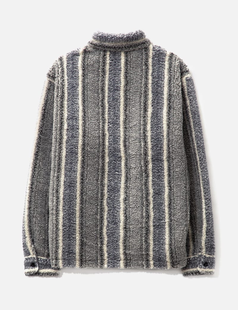 Stüssy - Striped Sherpa Shirt | HBX - HYPEBEAST 為您搜羅全球潮流