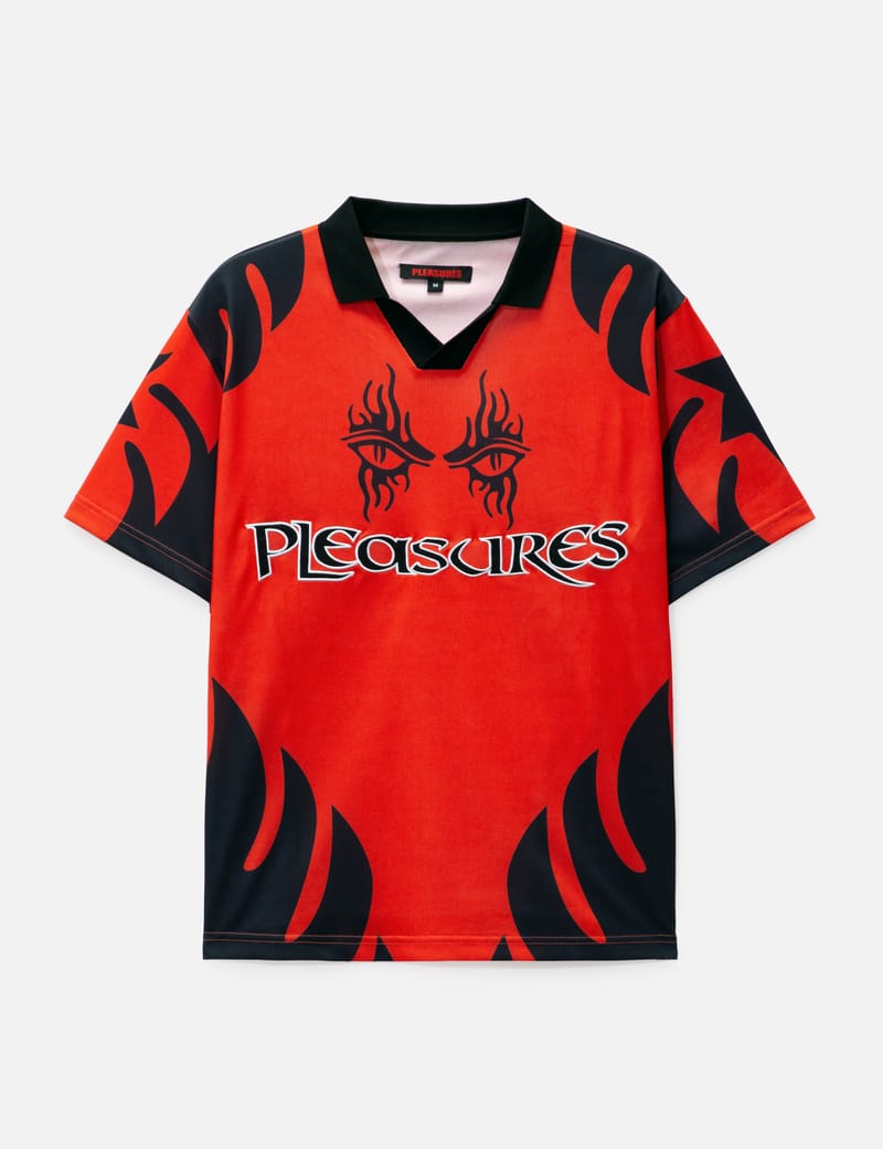 PLEASURES 関税込 アフターライフサッカージャージ Pleasures - AFTERLIFE SOCCER JERSEY | HBX - Globally Curated