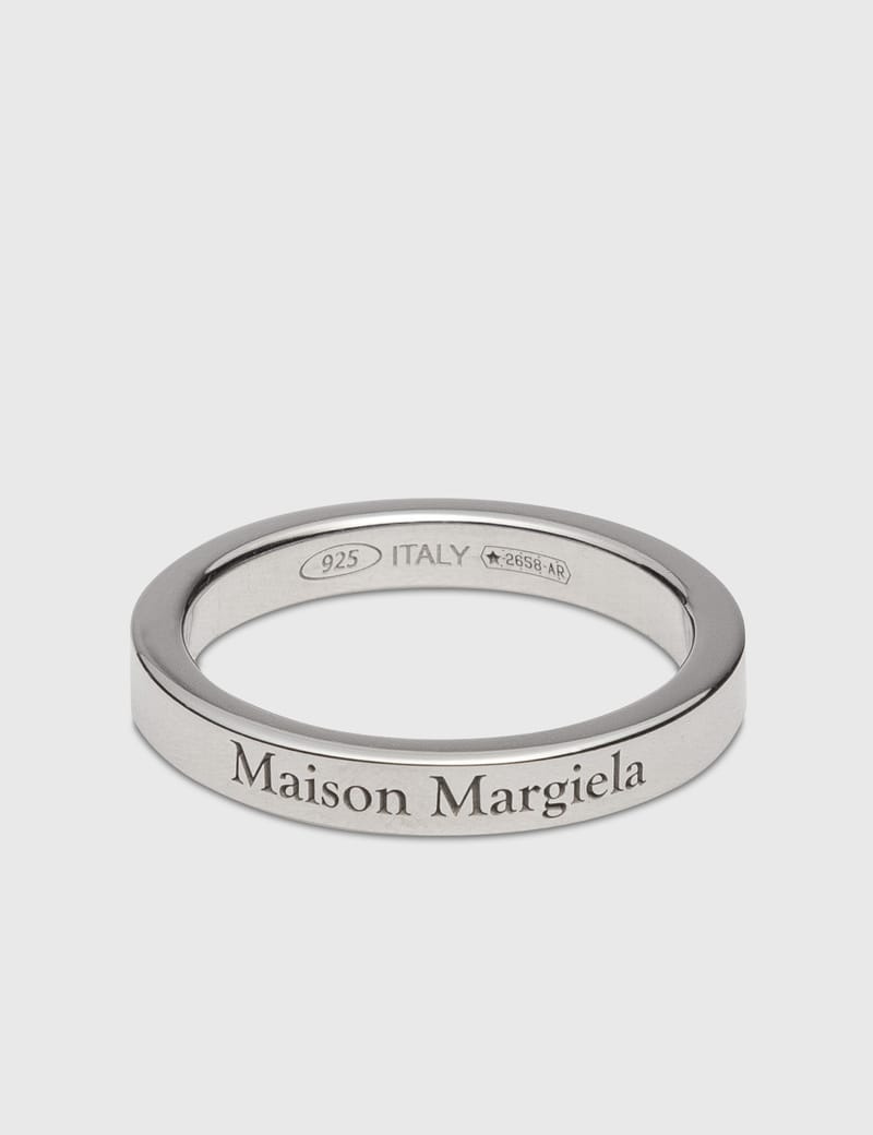 Maison Margiela - Logo Slim Ring | HBX - Globally Curated Fashion