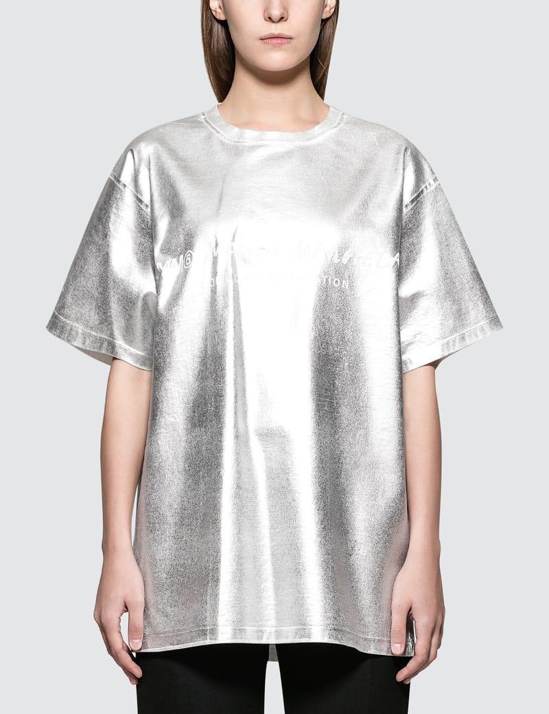 【MM6】PIXEL LOGO SHORT SLEEVE T SHIRT Maison Margiela Maison Margiela Pixel Logo T-Shirt | Grailed