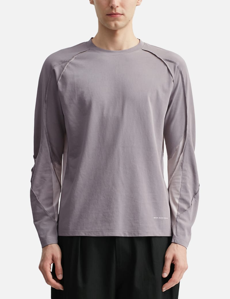 トップス sansangear CONTRAST LONG SLEEVE 26ss San San Gear Contrast Long Sleeve - Features unique 3D sleeves and